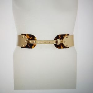 Tory Burch Black Plaque waist belt